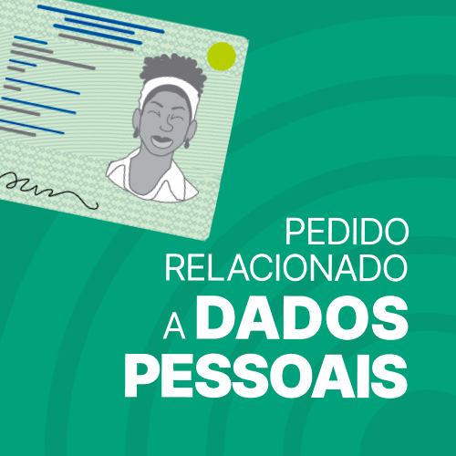 pedidos dados pessoais